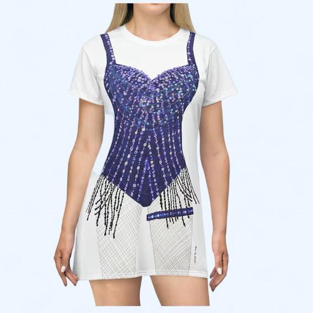Taylor Swift Midnights Bodysuit Printed T-Shirt Dress
